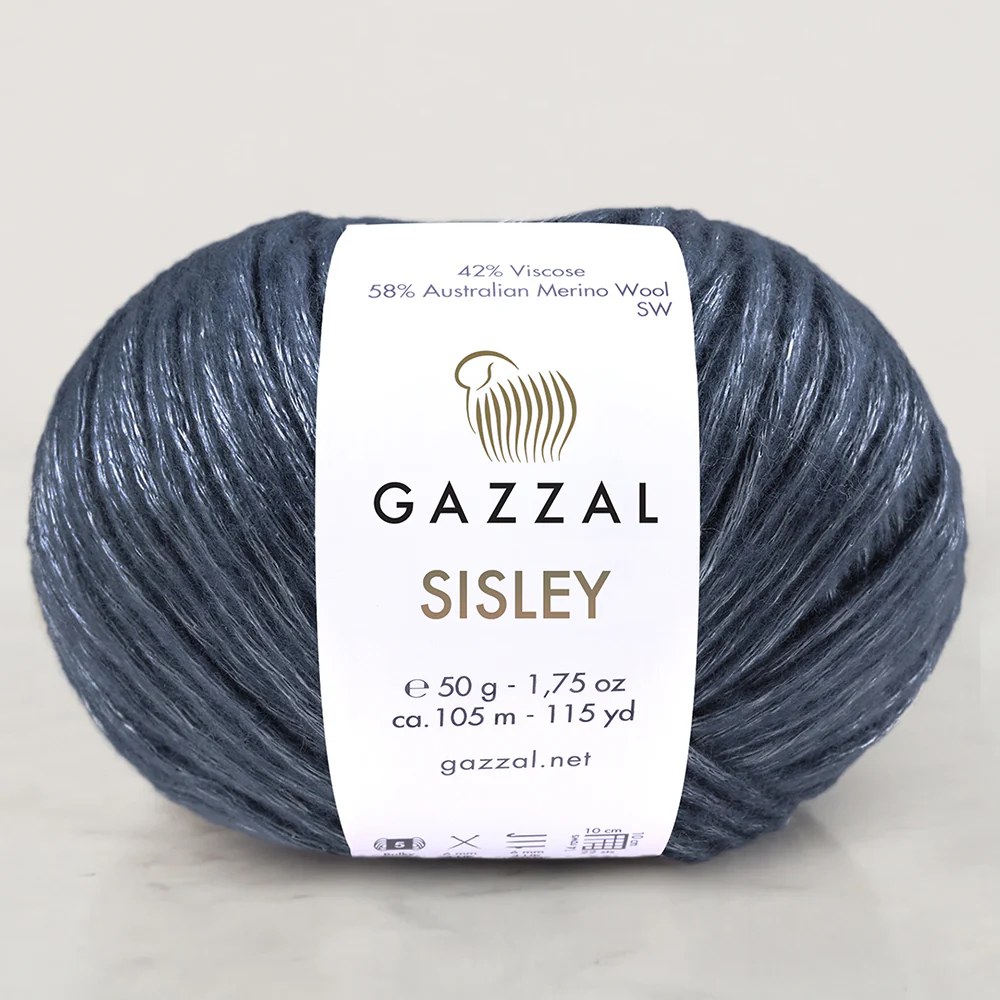 Gazzal Sisley Hand Knitting Yarn, Anthracite-5720