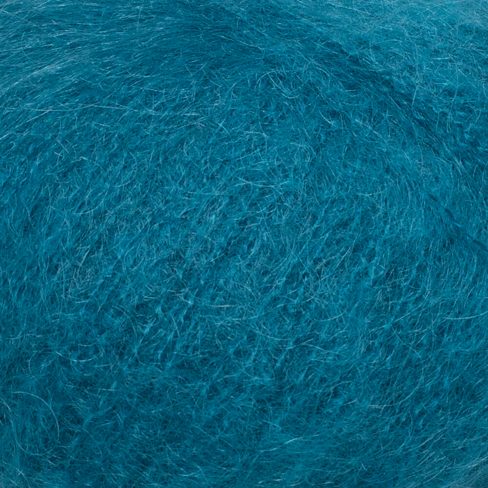 Gazzal Super Kid Mohair 25 Gr Knitting Yarn, Petrol Green - 64425 - Image 2
