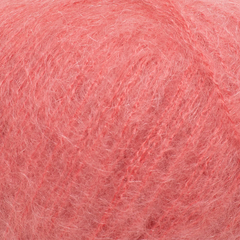 Gazzal Super Kid Mohair 25 Gr Knitting Yarn, Pink - 64430 - Image 2