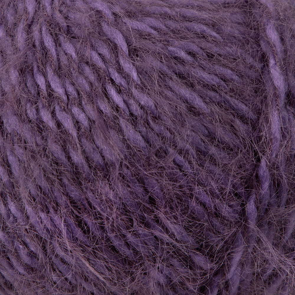 Gazzal Teddy Hand Knitting Yarn, Eggplant Purple - 6552 - Image 2