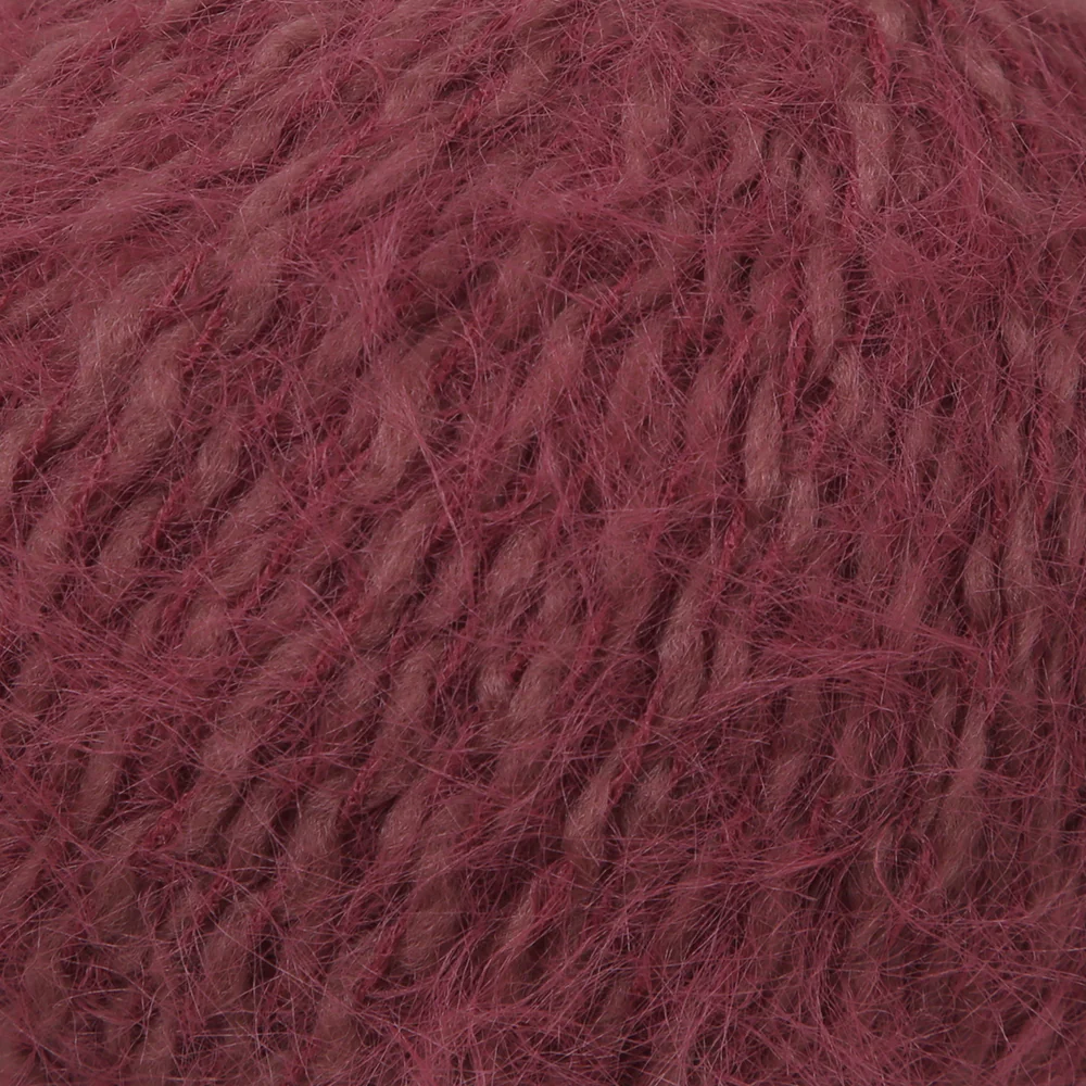 Gazzal Teddy Hand Knitting Yarn,Maroon - 6549 - Image 2