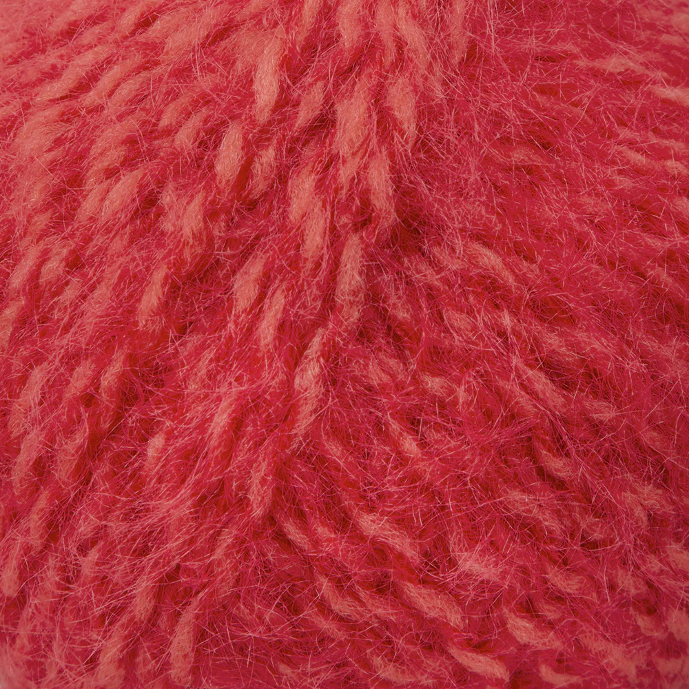 Gazzal Teddy Hand Knitting Yarn, Red - 6542 - Image 2