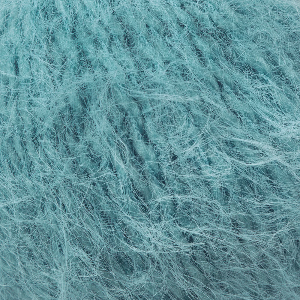 Gazzal Teddy Hand Knitting Yarn, Turquoise - 6557 - Image 2