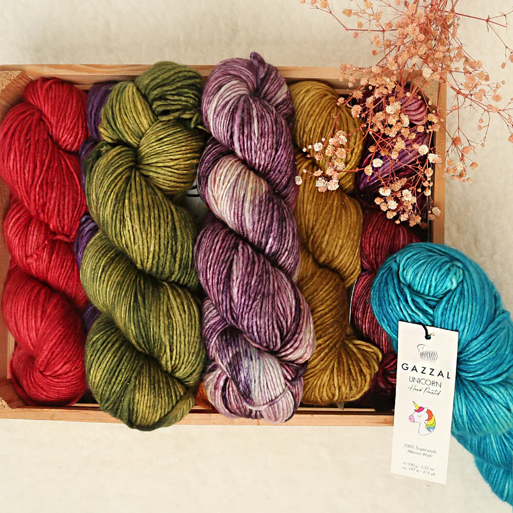 Gazzal Unicorn Knitting Yarn, Variegated - 1349 - Image 3