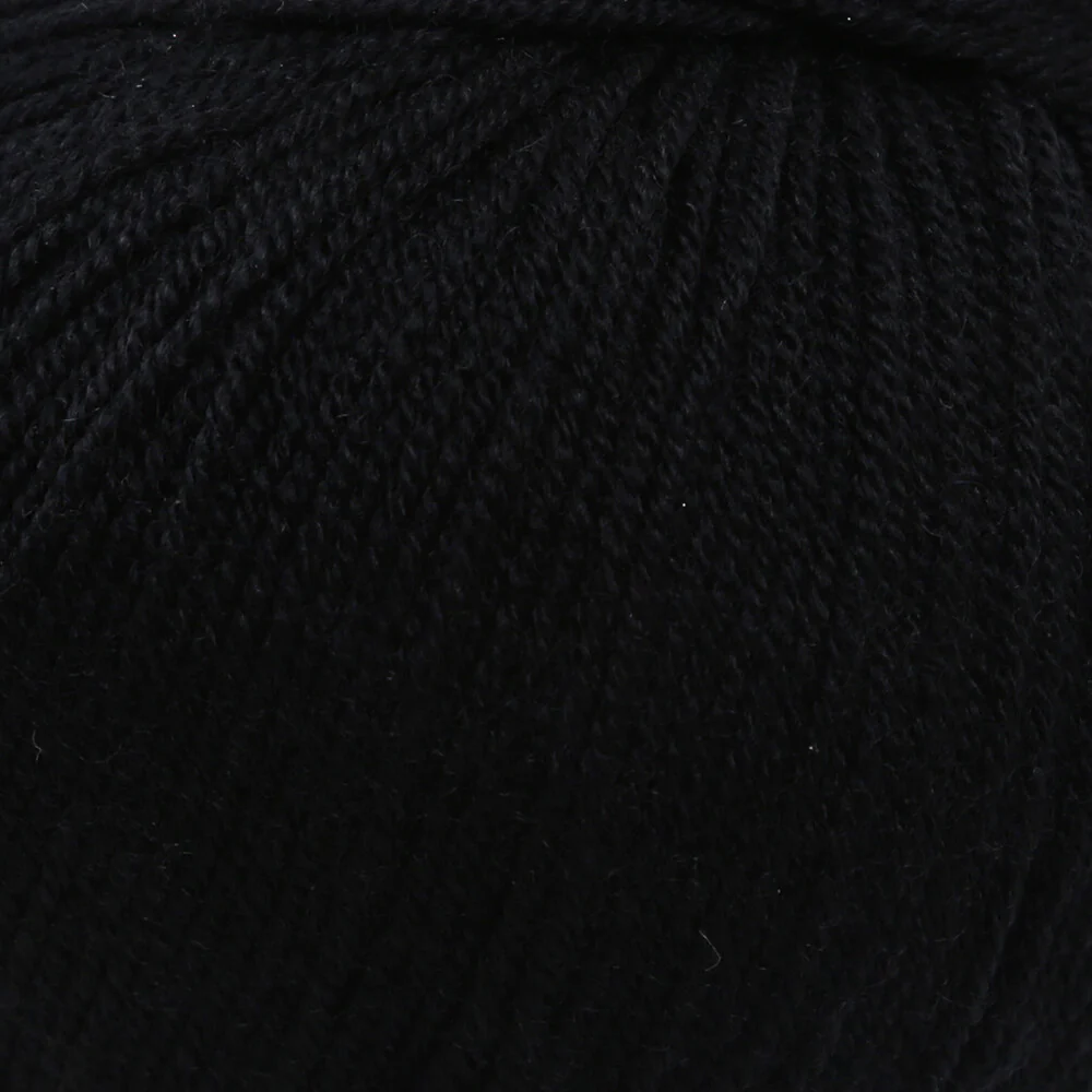 Gazzal Wool 175 50 Gr Yarn, Black - 304 - Image 2