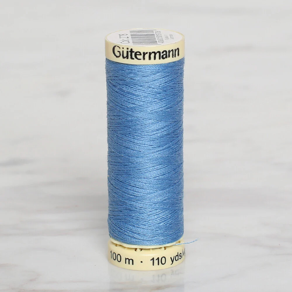 Gütermann Sewing Thread, 100m, Blue  - 278