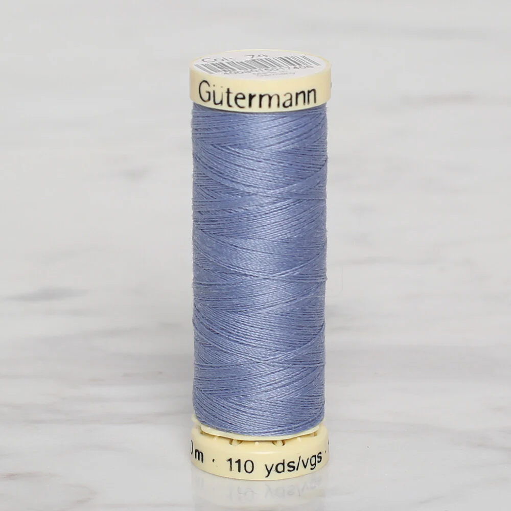 Gütermann Sewing Thread, 100m, Blue  - 74