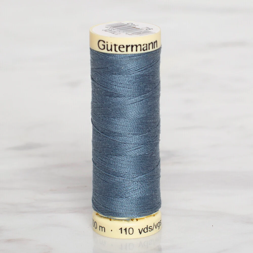 Gütermann Sewing Thread, 100m, Blue  - 76