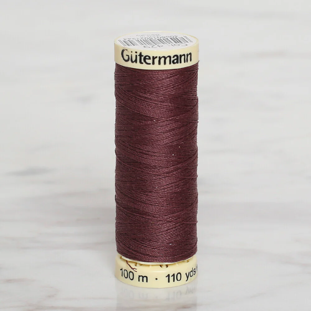 Gütermann Sewing Thread, 100m, Brown  - 429