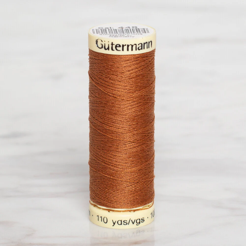Gütermann Sewing Thread, 100m, Brown  - 448