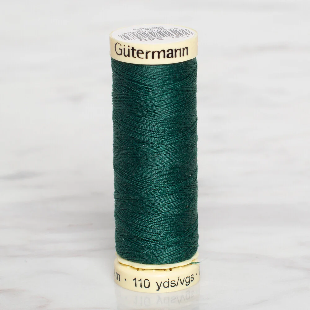 Gütermann Sewing Thread, 100m, Dark Green  - 340