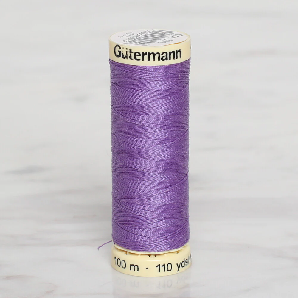 Gütermann Sewing Thread, 100m, Dark Lilac - 391