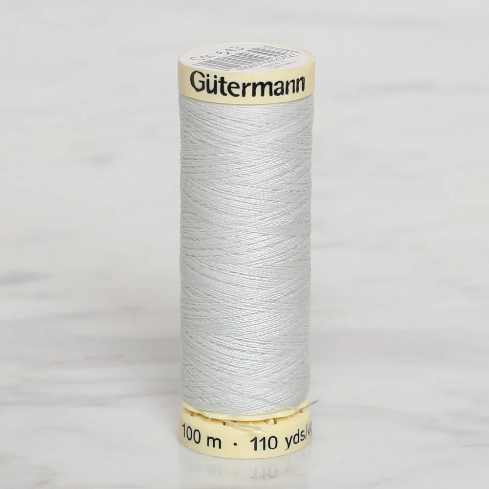 Gütermann Sewing Thread, 100m, Light Grey - 643