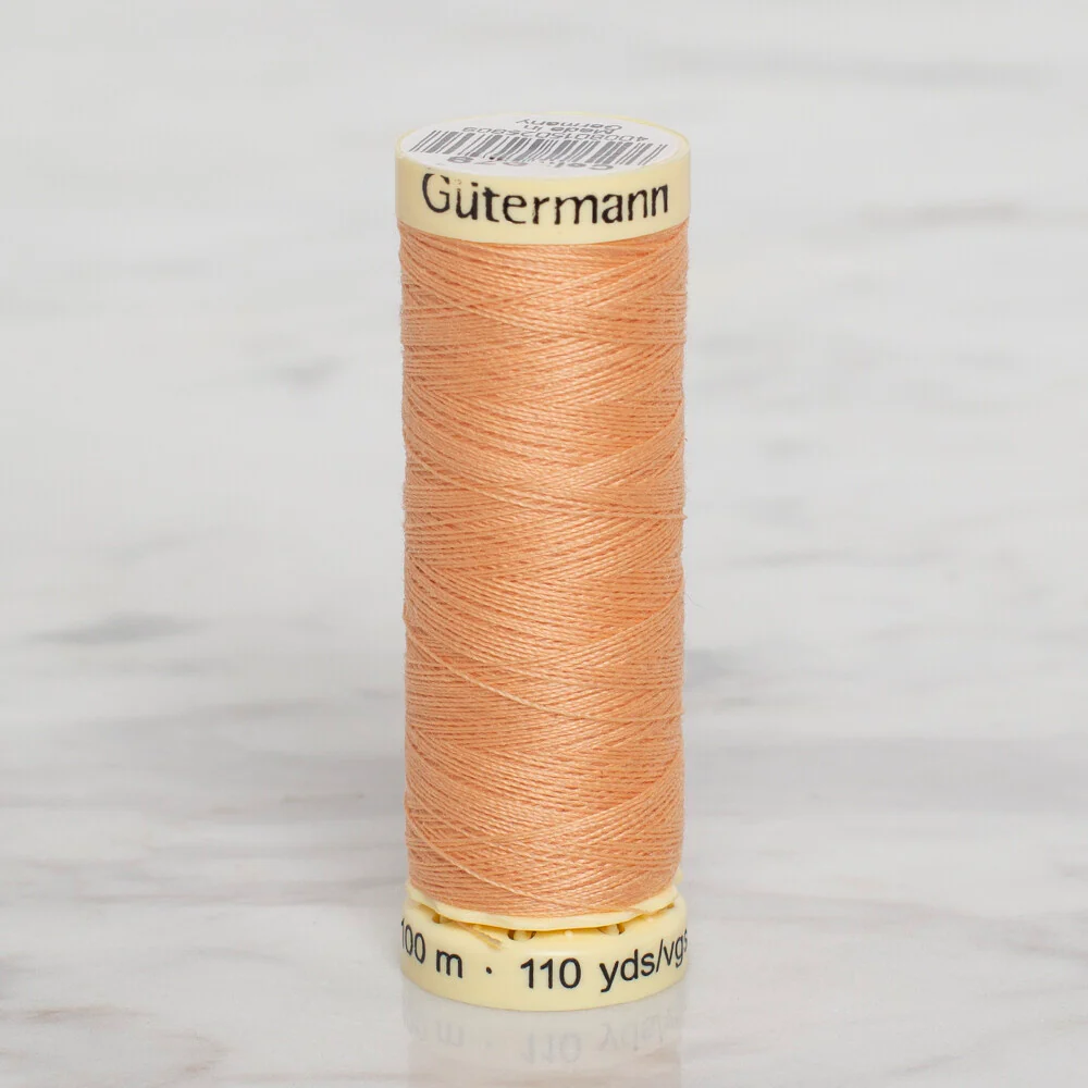 Gütermann Sewing Thread, 100m, Light Orange - 979