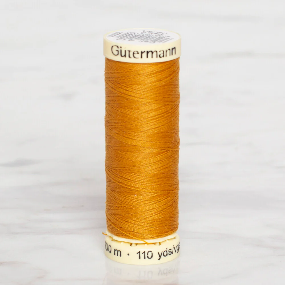 Gütermann Sewing Thread, 100m, Mustard - 412