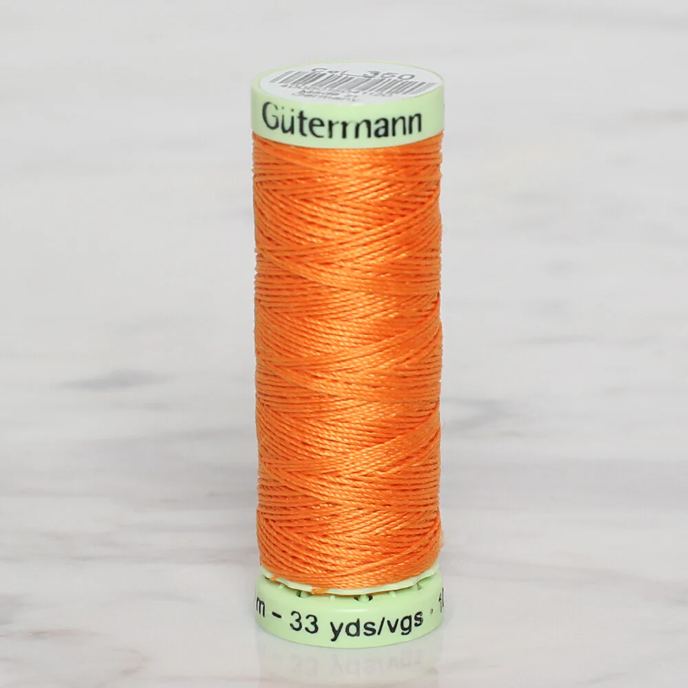 Gütermann Sewing Thread, 100m, Orange - 350