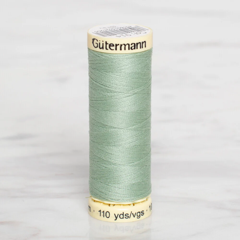 Gütermann Sewing Thread, 100m, Pastel Green  - 914