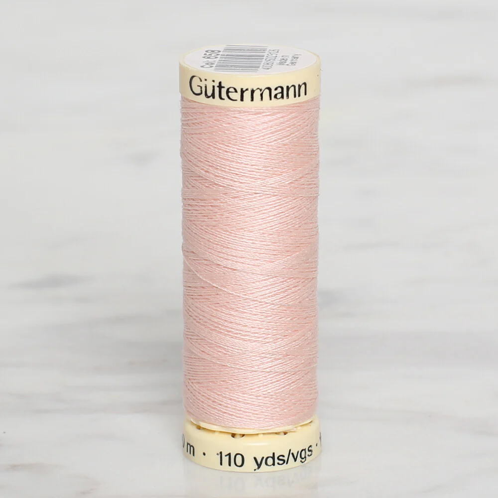 Gütermann Sewing Thread, 100m, Powder Pink  - 658
