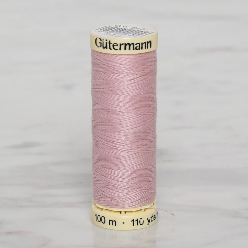 Gütermann Sewing Thread, 100m, Powder Pink  - 662