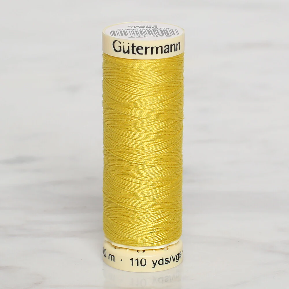 Gütermann Sewing Thread, 100m, Yellow  - 177