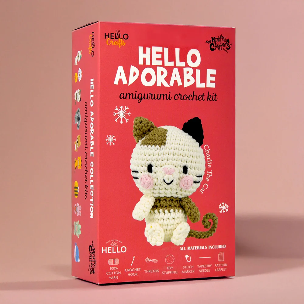 Hello Adorable Amigurumi Kit - Charlie The Cat - KC974 - Image 5