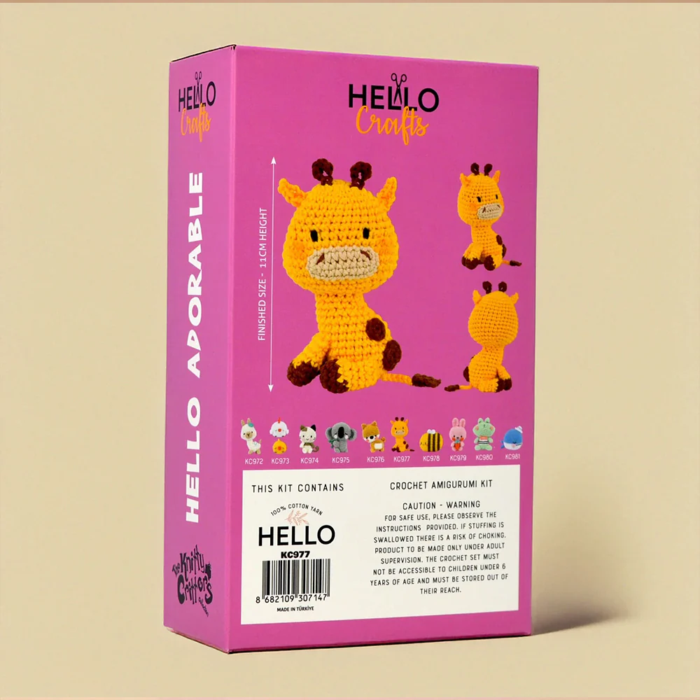 Hello Adorable Amigurumi Kit - Gracie The Giraffe - KC977 - Image 6