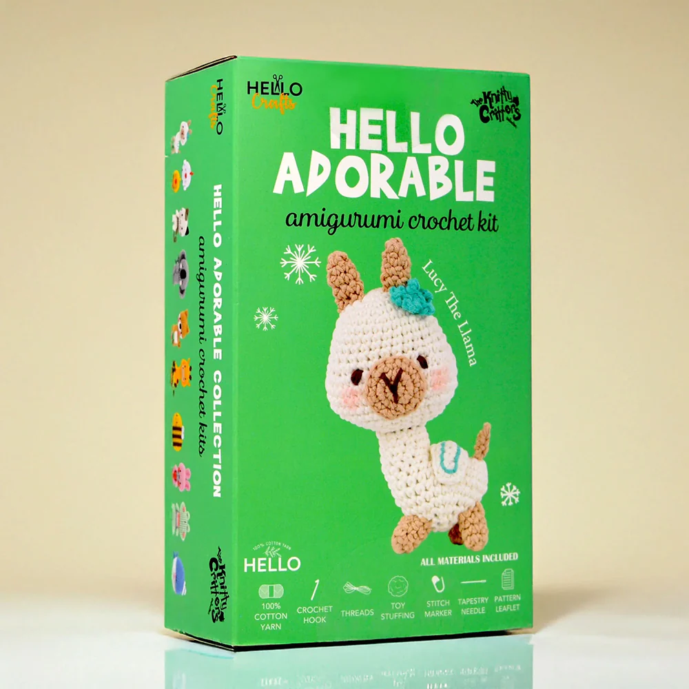 Hello Adorable Amigurumi Kit - Lucy The Lıama - KC972 - Image 5