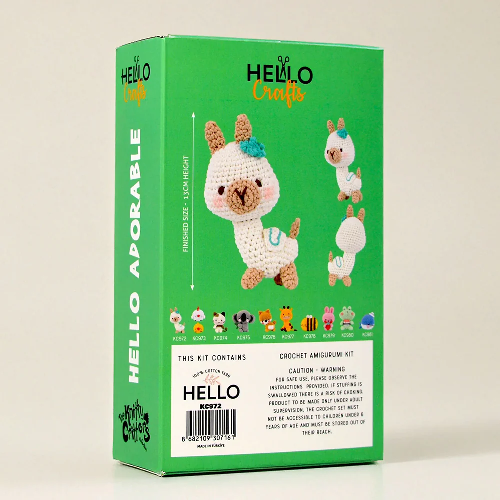 Hello Adorable Amigurumi Kit - Lucy The Lıama - KC972 - Image 6