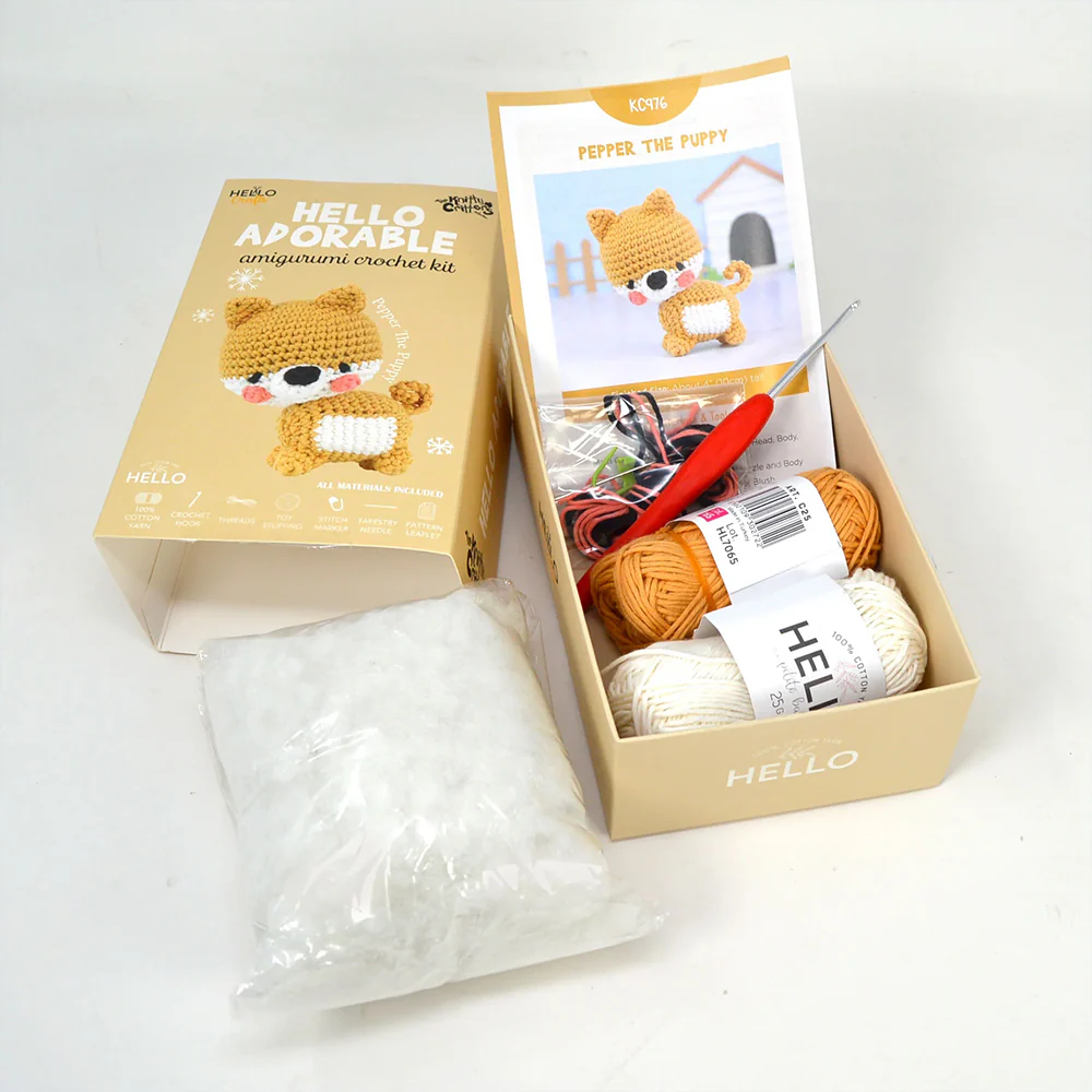 Hello Adorable Amigurumi Kit - Pepper The Puppy - KC976 - Image 3