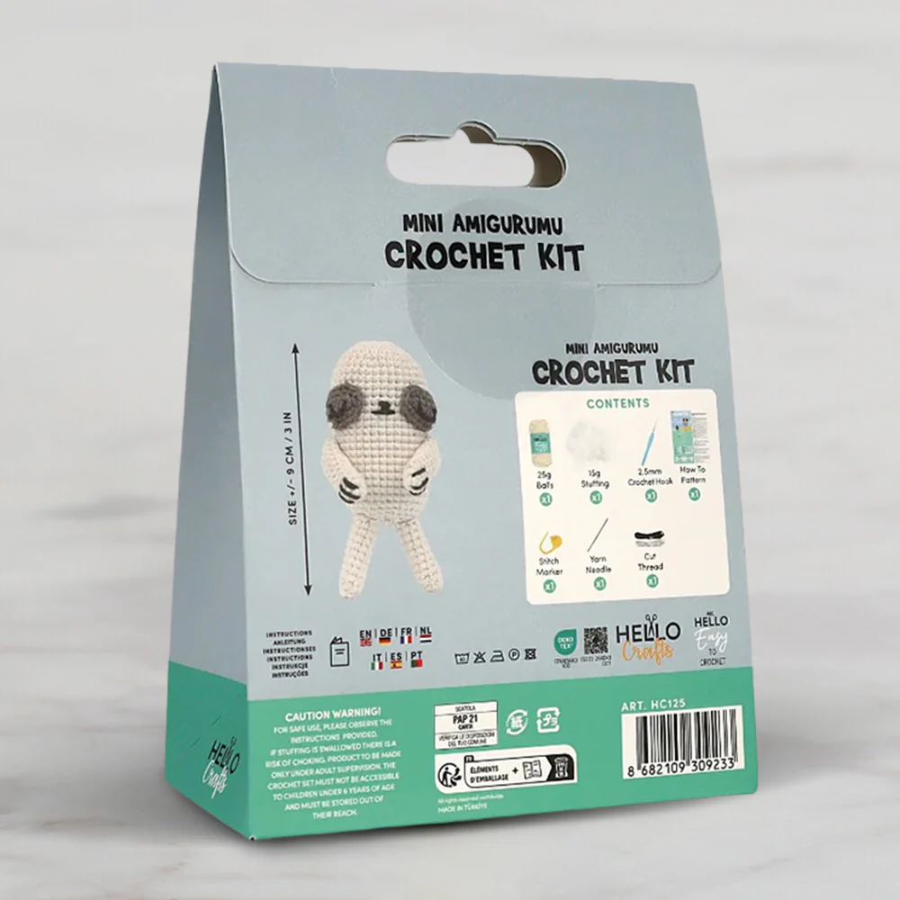 Hello Crafts Crochet Mini Amigurumi Kit - Kuddly - HC125 - Image 3