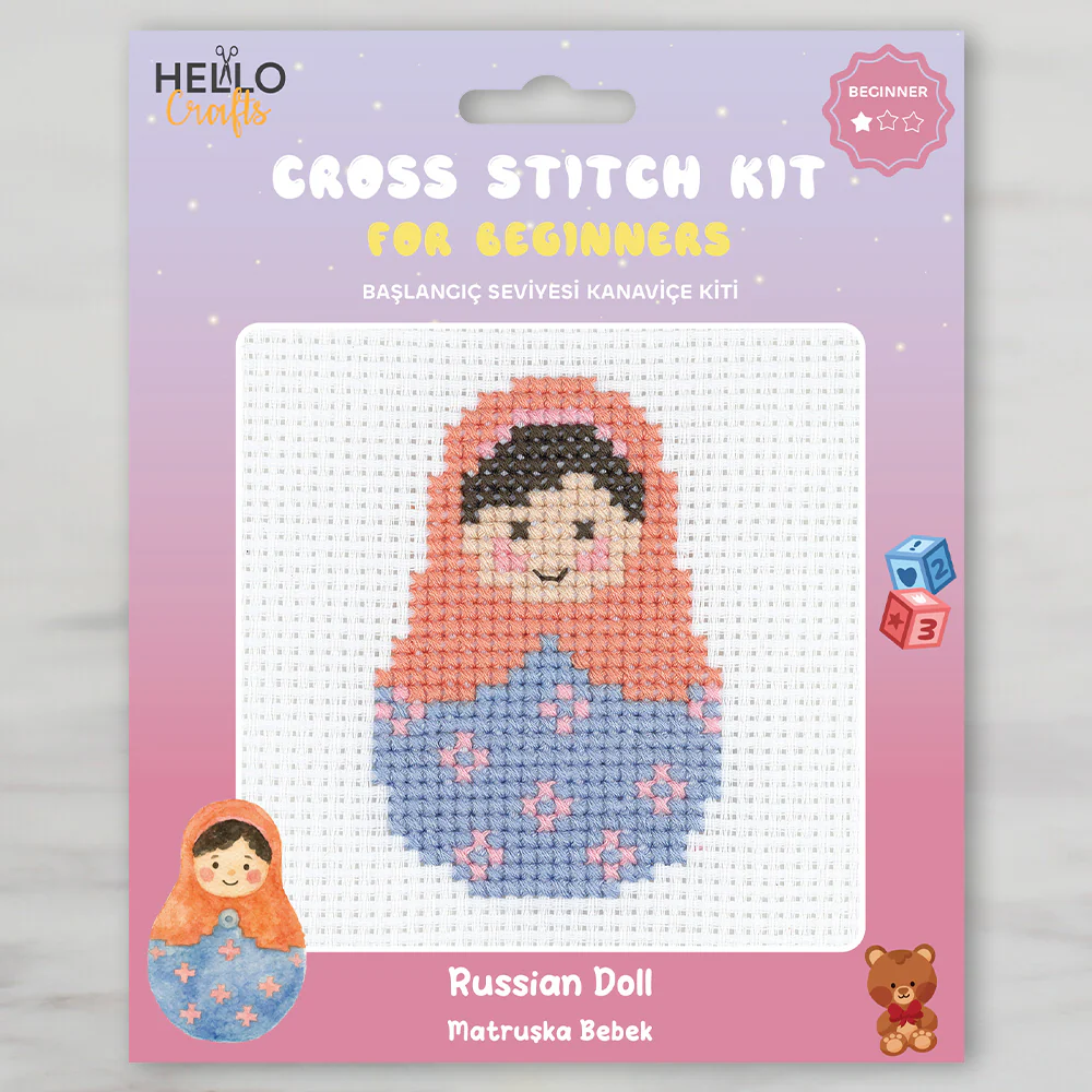 Hello Crafts Cross Stitch Kit Matryoshka Doll - HC560