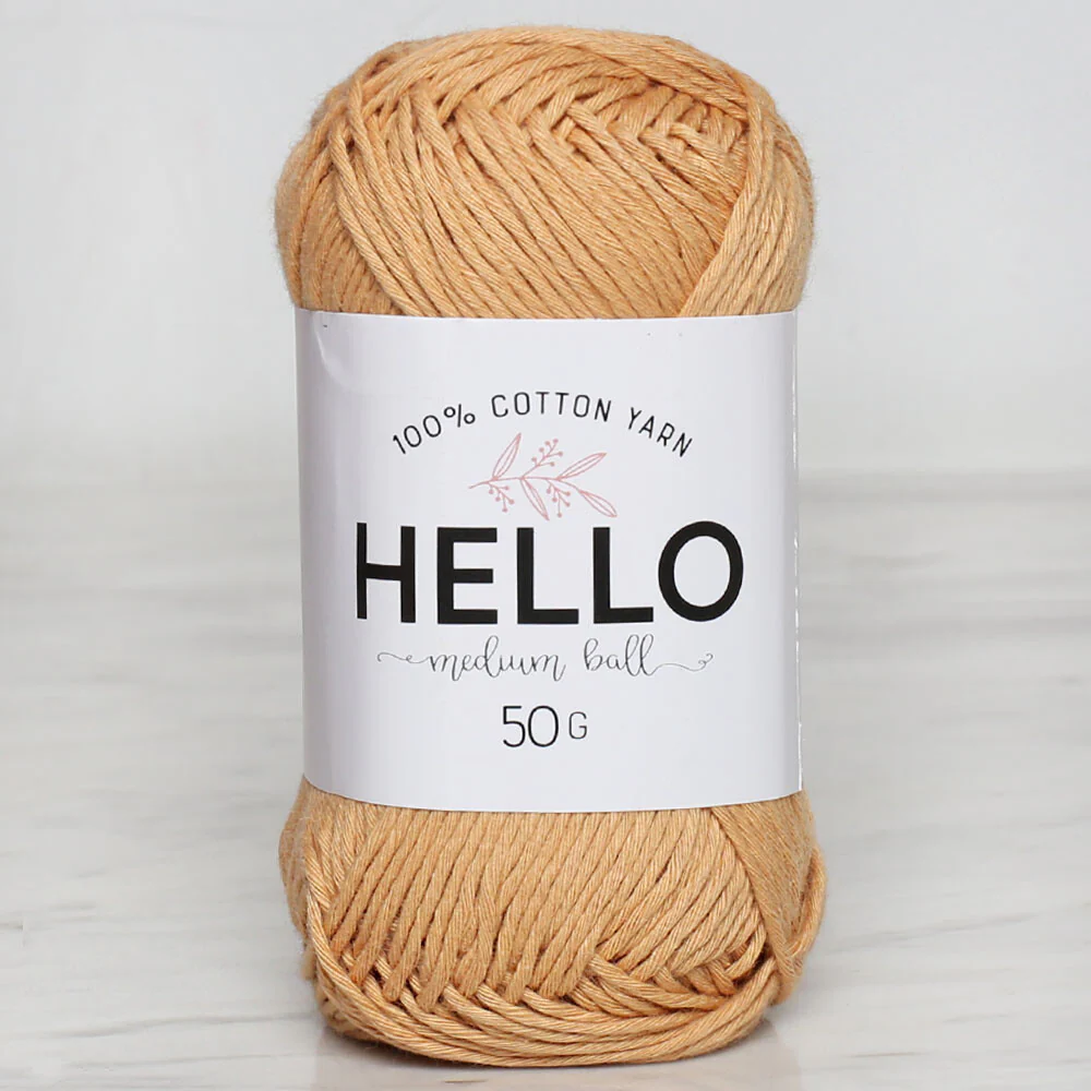 Hello Knitting Yarn, Beige - 165