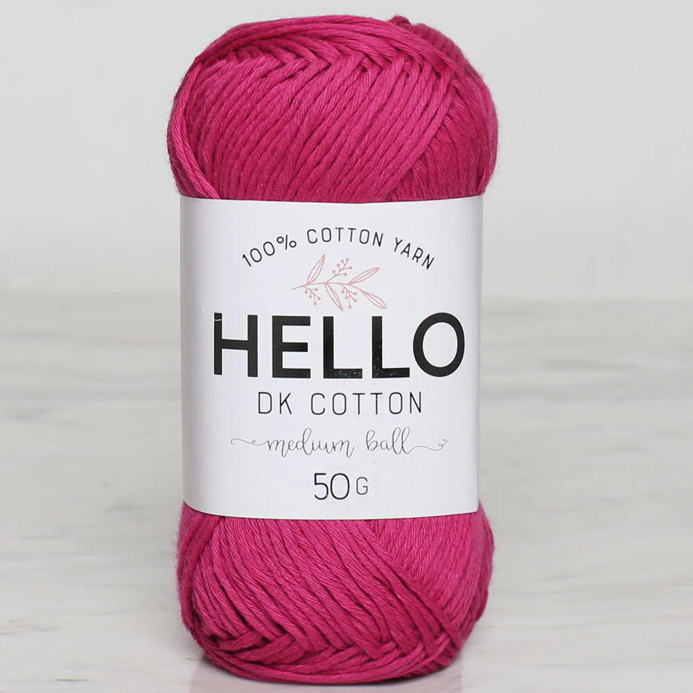 Hello Knitting Yarn, Fuchsia - 106