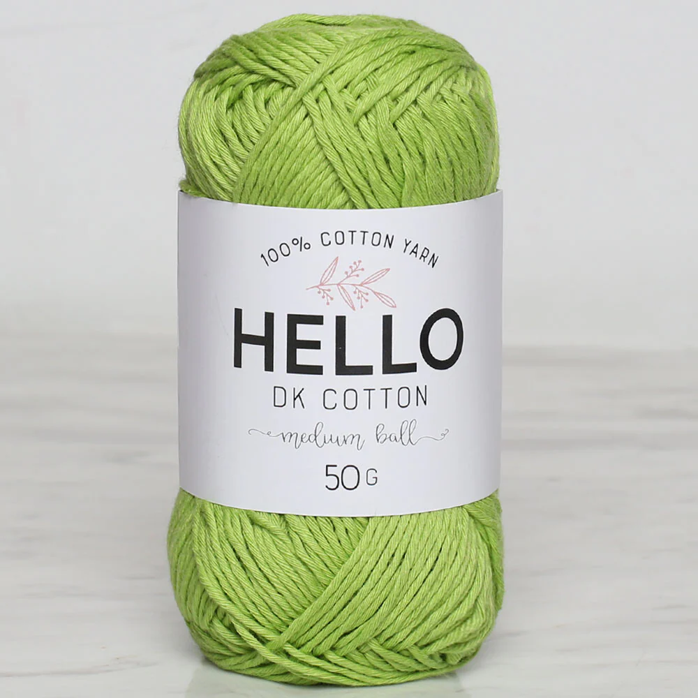 Hello Knitting Yarn, Green - 131