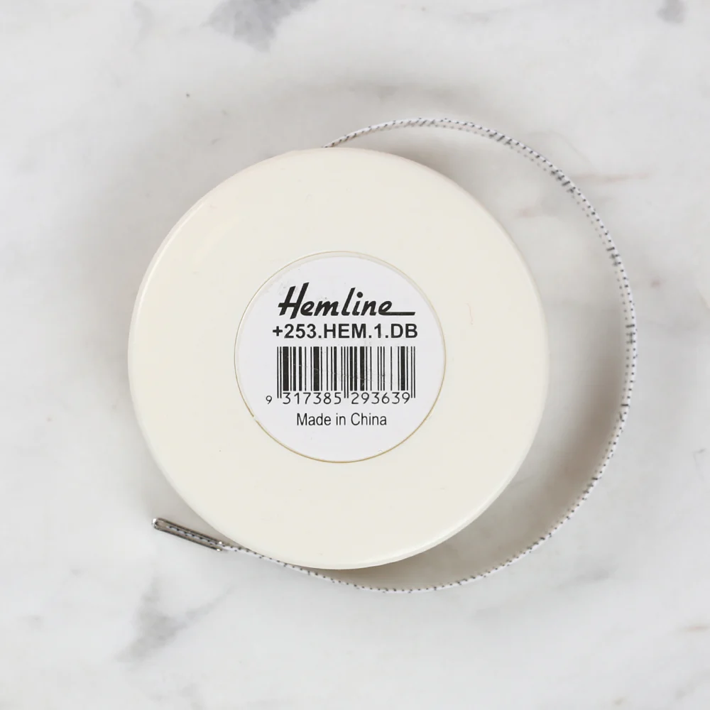 Hemline Automatic Tape Measure White 150cm/60 inch - 253 - Image 2
