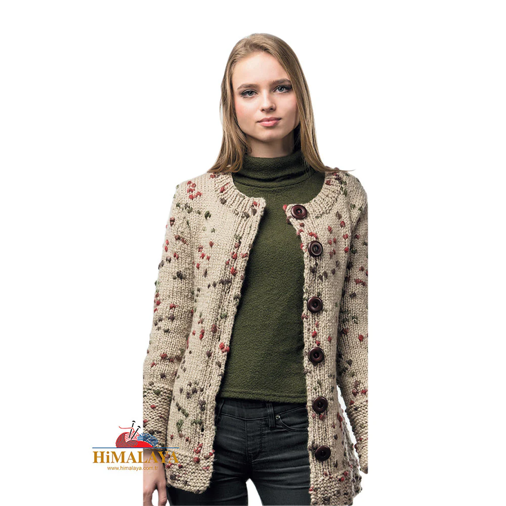 Himalaya Air Wool Drops Speckled Yarn, Claret - 20405 - Image 4