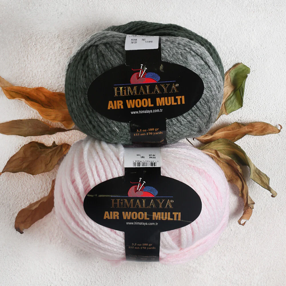 Himalaya Air Wool Multi Yarn, Variegated Color - 76124 - Image 3