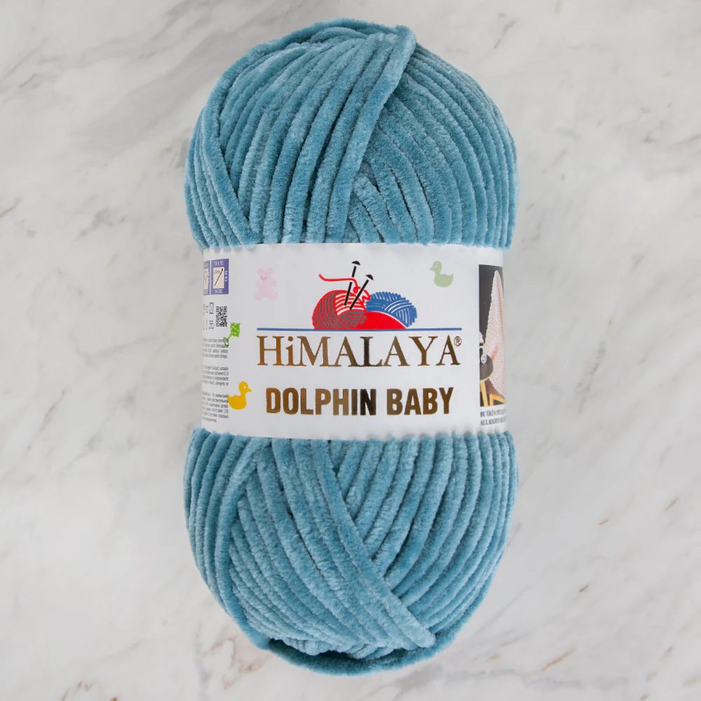Himalaya Dolphin Baby Chenille Yarn , Green - 80381