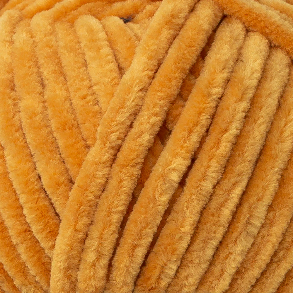 Himalaya Dolphin Baby Chenille Yarn, Mustard Yellow - 80330 - Image 2