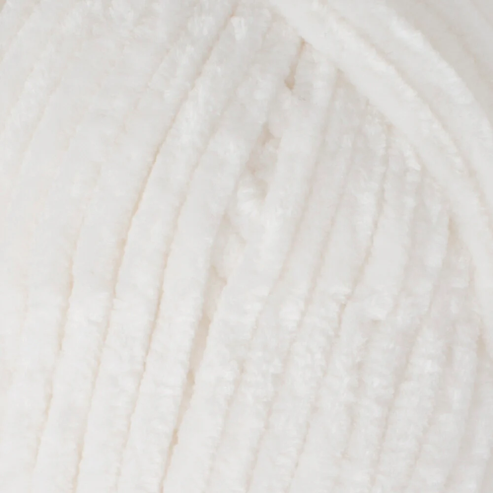 Himalaya Dolphin Baby Chenille Yarn, White - 80363 - Image 2