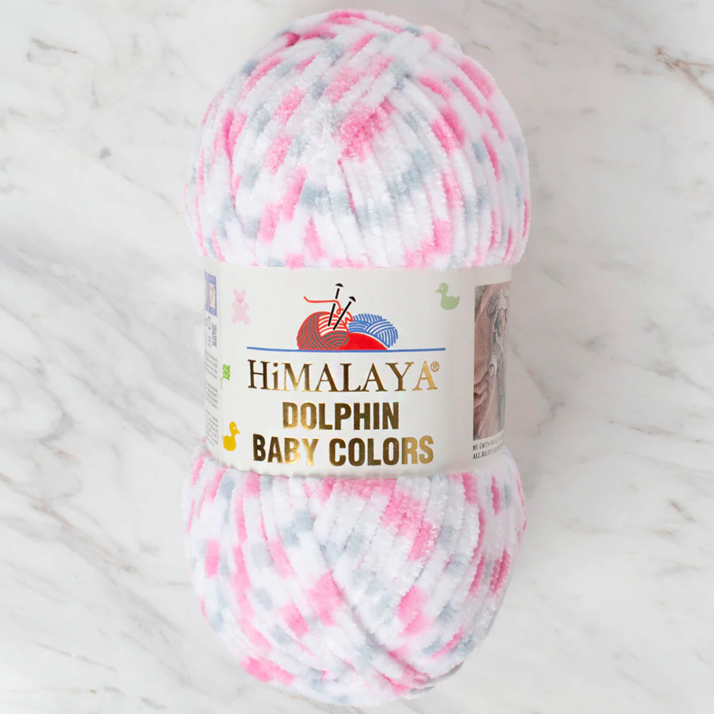 Himalaya Dolphin Baby Colors Chenille Yarn, Variegated - 80418