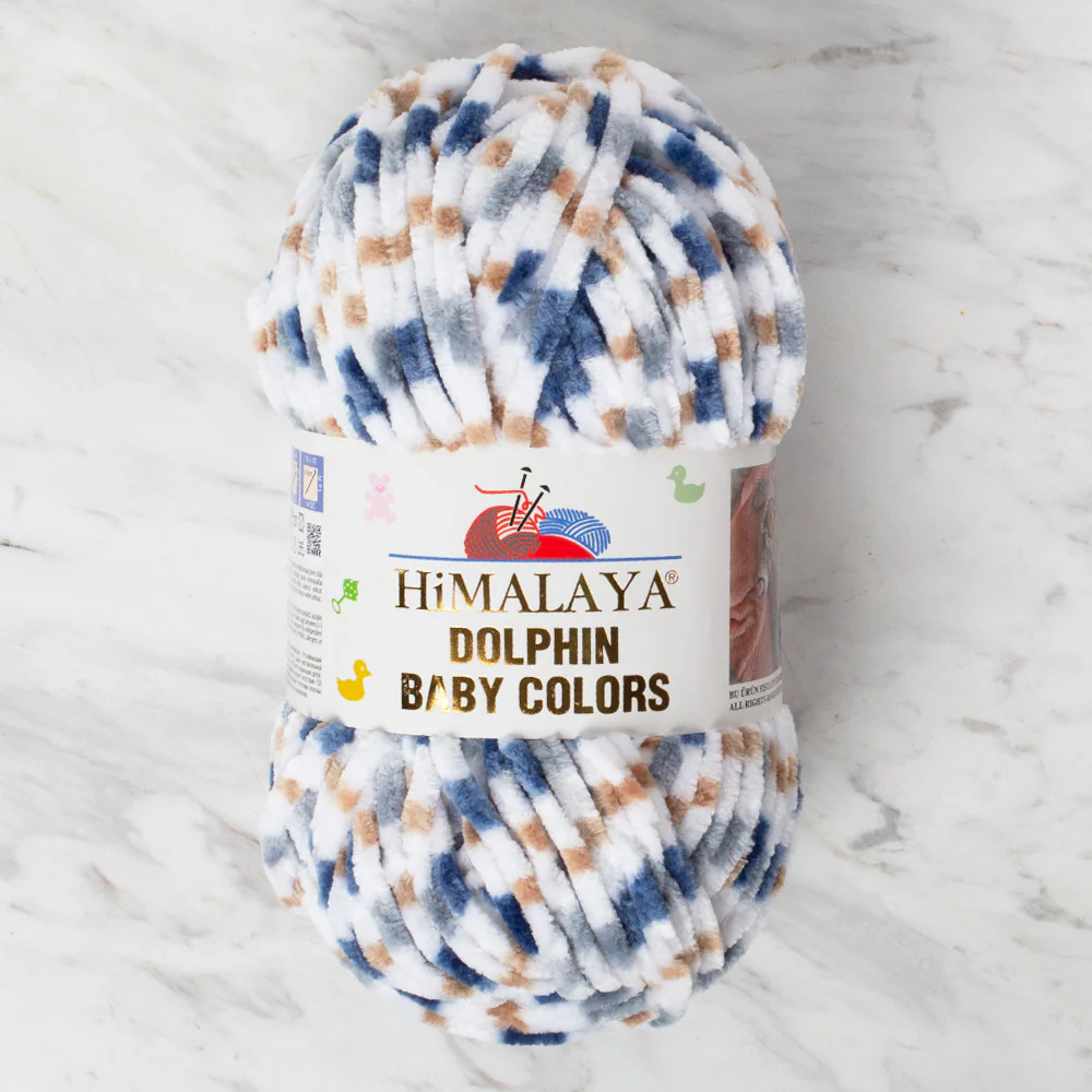 Himalaya Dolphin Baby Colors Chenille Yarn, Variegated - 80423