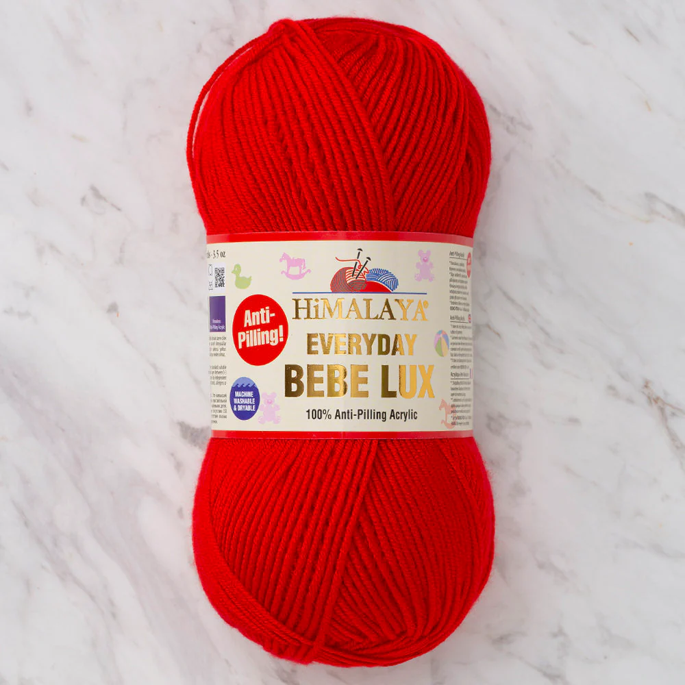 Himalaya Everyday Bebe Lux Yarn, Red - 70406