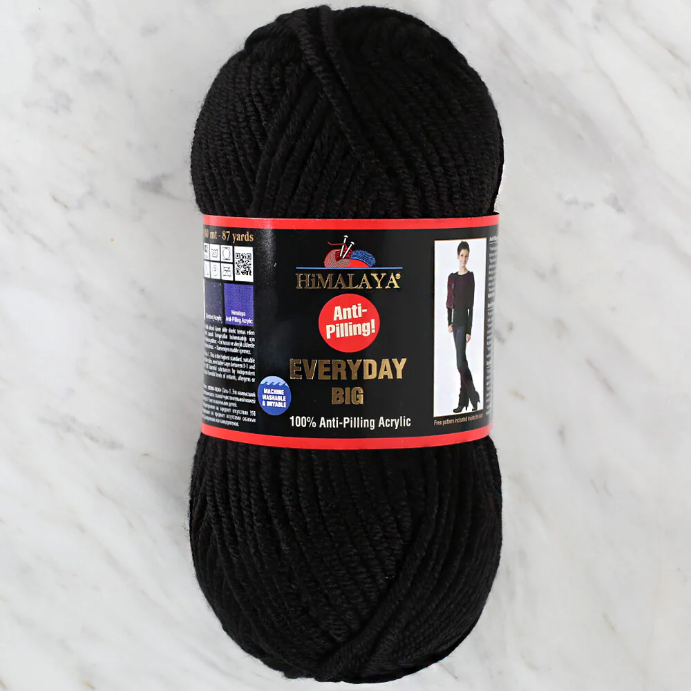 Himalaya Everyday Big Yarn, Black- 70824