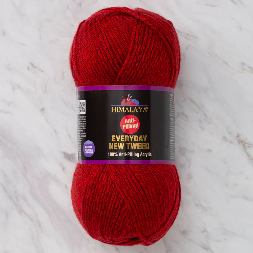 Himalaya Everyday New Tweed Yarn, Red - 75102