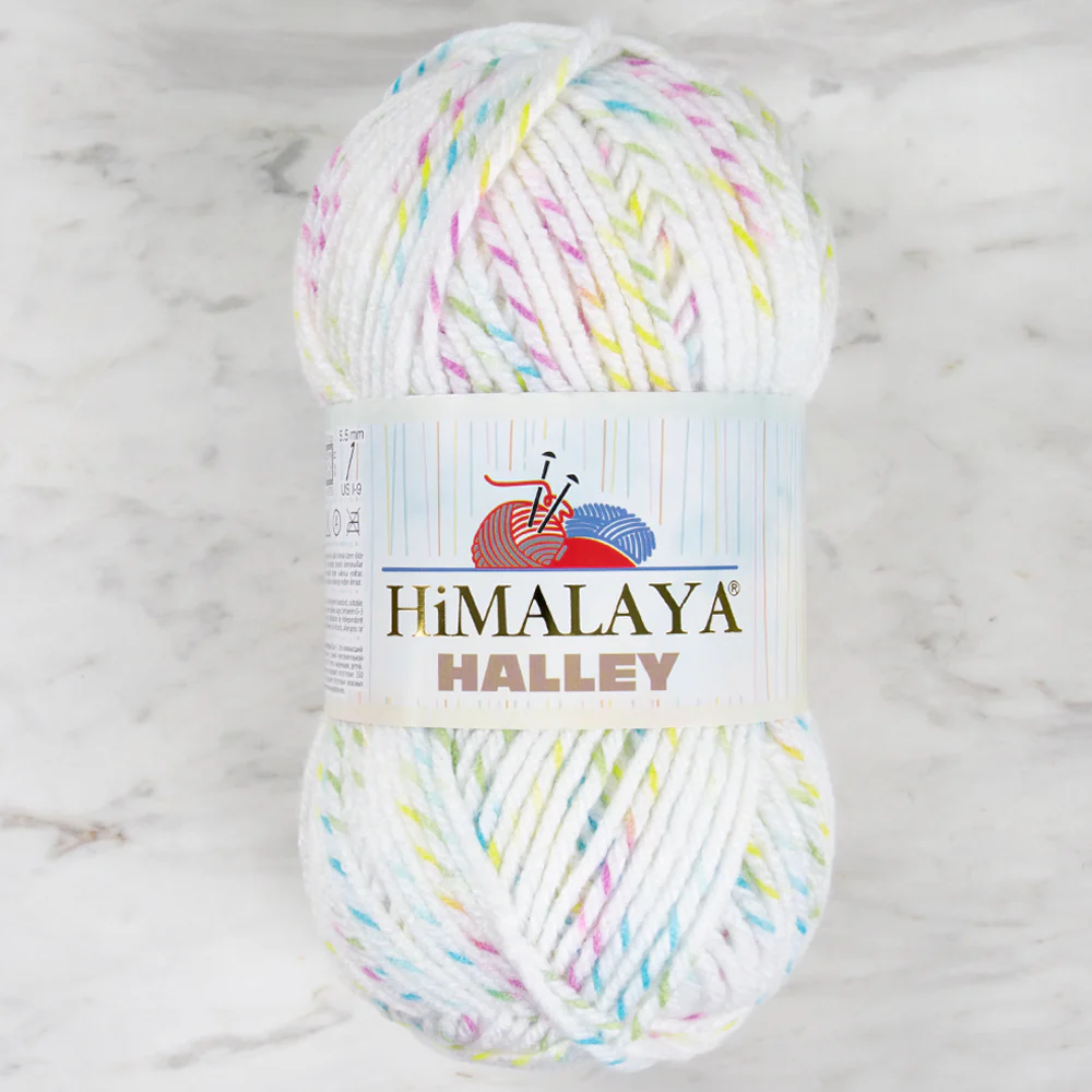 Himalaya Halley Hand Knitting Yarn, White - 78013