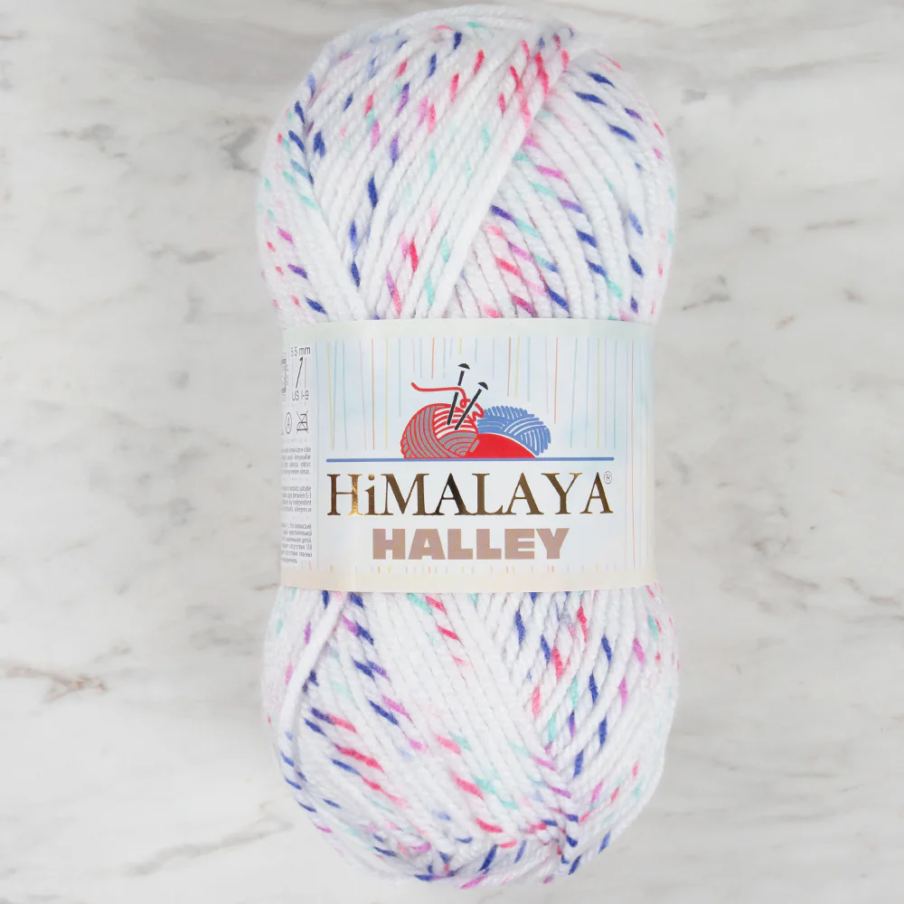 Himalaya Halley Hand Knitting Yarn, White - 78016