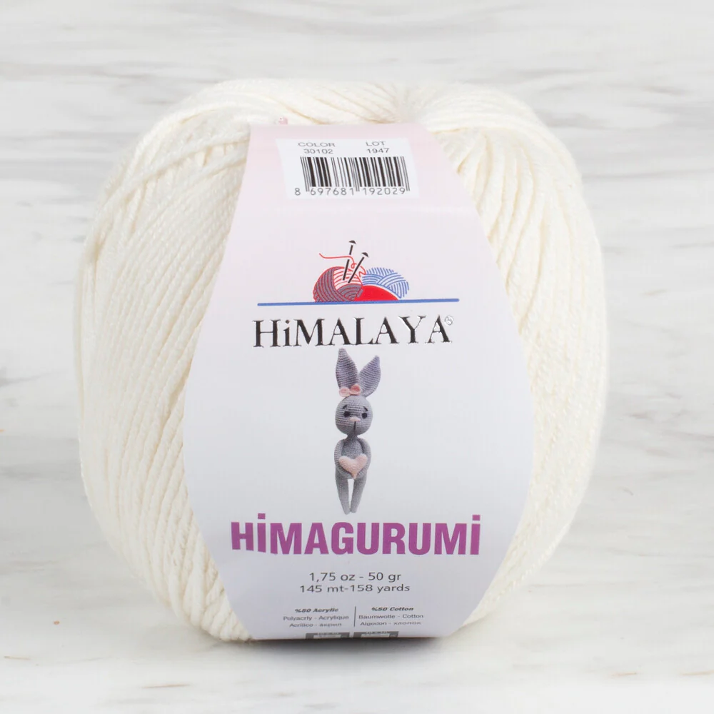 Himalaya Himagurumi 50 Gr Yarn, Light Cream - 30102