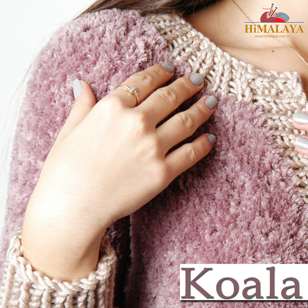 Himalaya Koala Chenille Baby Yarn, Dusty Rose - 75702 - Image 3