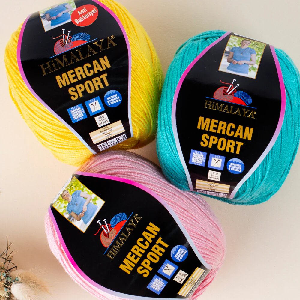 Himalaya Mercan Sport Yarn, Pinkish Orange - 101-04 - Image 3